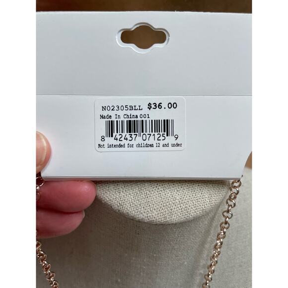 NWT Bay Studio‎ Gold Tone Metal & White Dot Enamel Choker Style Necklace - Picture 4 of 6